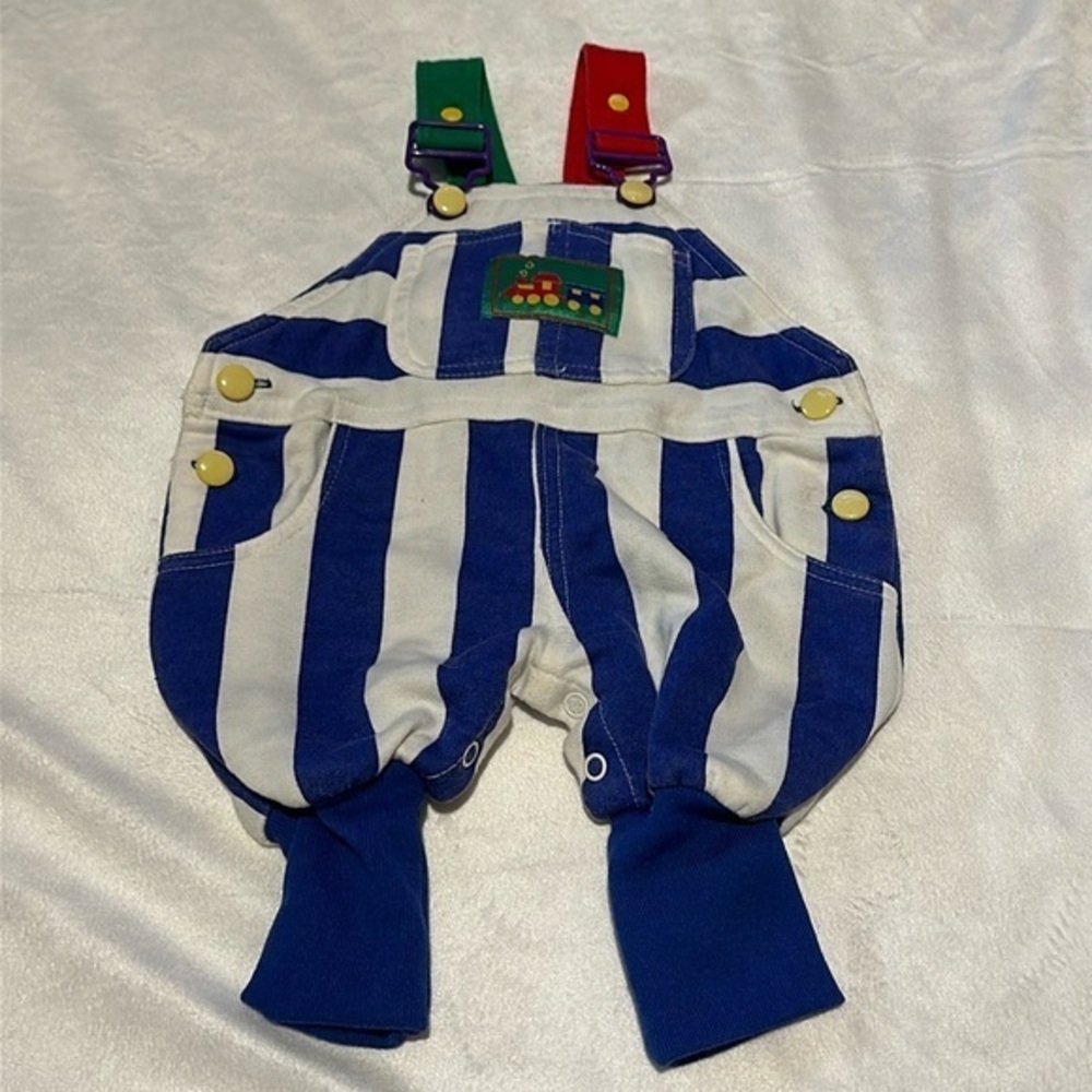 Vintage Train Engineer Overalls 0-6 Months